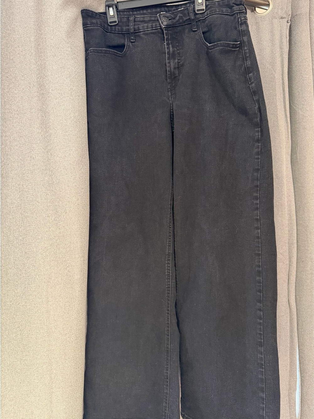 Women’s Black Wide-Leg Jeans